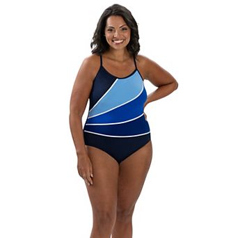 Women's Little Dolfin Aquashape Moderate Criss-Cross One-Piece Swimsuit