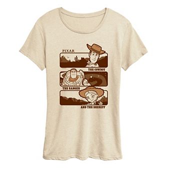 Women's Disney / Pixar's Toy Story 5 The Cowboy, The Ranger, & The Sheriff Short Graphic Tee