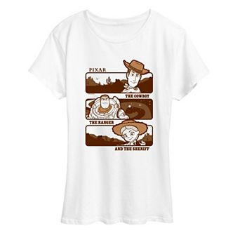Women's Disney / Pixar's Toy Story 5 The Cowboy, The Ranger, & The Sheriff Short Graphic Tee
