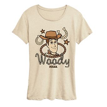 Women's Disney / Pixar's Toy Story 5 Woody Cowboy Western Icon Graphic Tee