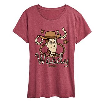 Women's Disney / Pixar's Toy Story 5 Woody Cowboy Western Icon Graphic Tee