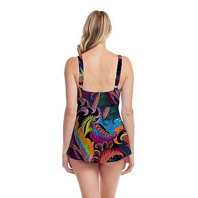 Women's Mazu Swim Wrap One-Piece Swim Dress