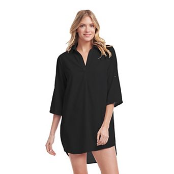 Women's Mazu Swim Collared Tunic Cover-Up