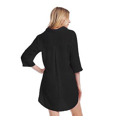 Women's Mazu Swim Collared Tunic Cover-Up