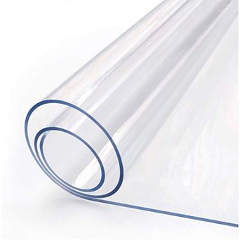 Clear Desk Mat 14 x 24 Inch 1.5mm Thick Desk Cover Protector Mat Vinyl Desk Pads on top of Desks