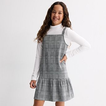 Girls 6-20 SO® 2 pc Mock Neck Knit Top & Dress Set in Regular & Plus Size