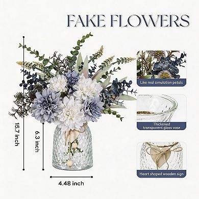 Kaelin Home Fake Flowers in Vase