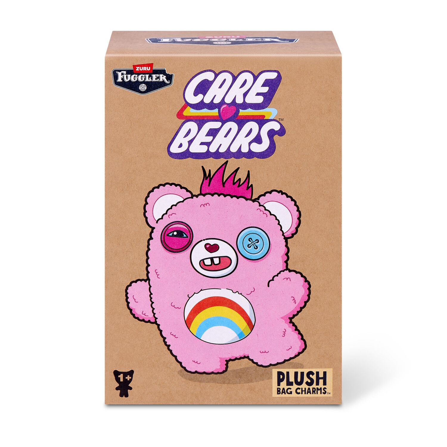 Детский брелок Fuggler Care Bears Cheer Bear 5-inch Plush Keyring - Styles May Vary