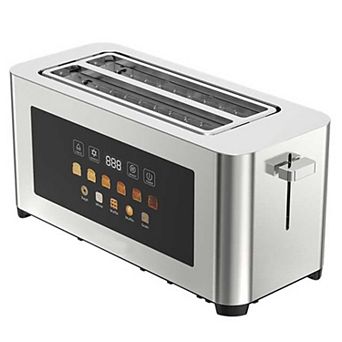 4 Slice Toaster Stainless Steel with LED Touch Screen 6 Browning Settings Anti Jam Auto Shut Off