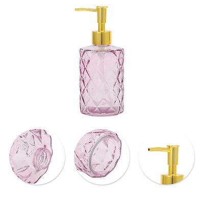 Round Bottom Argyle Soap Dispenser 10.15oz 1 Pc