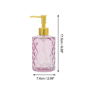 Round Bottom Argyle Soap Dispenser 10.15oz 1 Pc