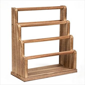 4 tier Bracelet Holder Wood Organizer for Bangles Watches