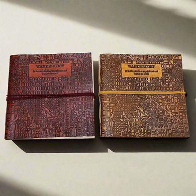 Wanderlust Artist Handmade Leather Journal