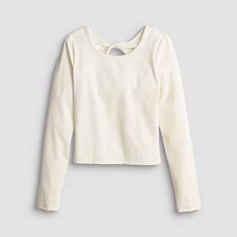 Girls 7-16 Tek Gear® Twist Back Long Sleeve T-Shirt