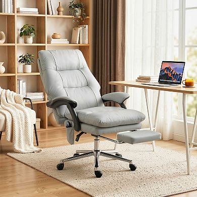 HOMCOM 6-Point Massage Office Chair, Ergonomic Desk Chair