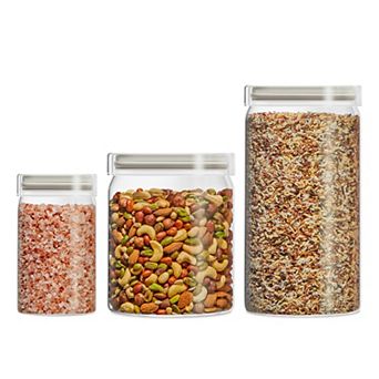 Pyrex® 3 pc Glass Canister Set