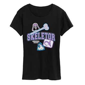 Women's Masters Of The Universe Skeletor Patches Graphic Tee