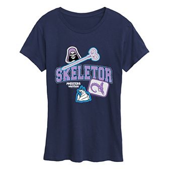 Women's Masters Of The Universe Skeletor Patches Graphic Tee