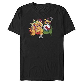 Big & Tall Nintendo The Super Mario Galaxy Movie Bowser & Bowser Jr. Graphic Tee