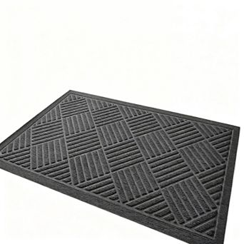 Front Door Mat Absorbent Non-Slip Rubber Backing Low Profile Easy Clean 29x17