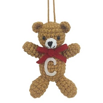 St. Nicholas Square® Teddy Bear Monogram Felt Christmas Ornament