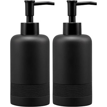 2pcs/Set Hand Soap Dispenser Sets - 10.8oz Refillable Resin Liquid Soap Dispensers