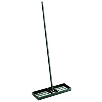 Outsunny 30inch x 10inch Lawn Leveling Rake with 66.5inch Handle