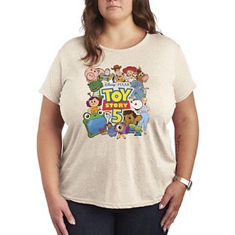 Women's Plus Disney / Pixar's Toy Story 5 Characters Collage Graphic Tee