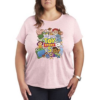 Women's Plus Disney / Pixar's Toy Story 5 Characters Collage Graphic Tee