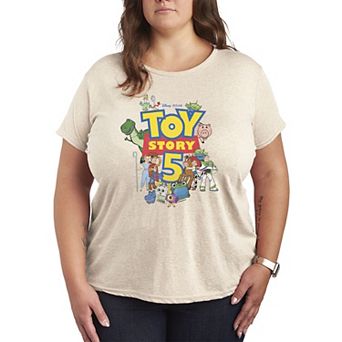 Women's Plus Disney / Pixar's Toy Story 5 Logo & Characters Graphic Tee