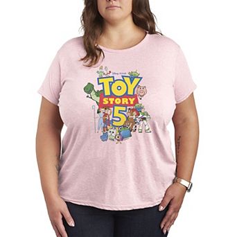 Women's Plus Disney / Pixar's Toy Story 5 Logo & Characters Graphic Tee