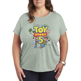 Women's Plus Disney / Pixar's Toy Story 5 Logo & Characters Graphic Tee