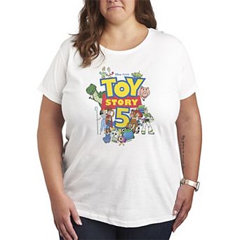 Women's Plus Disney / Pixar's Toy Story 5 Logo & Characters Graphic Tee