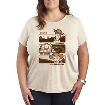 Women's Plus Disney / Pixar's Toy Story 5 The Cowboy, The Ranger & The Sheriff Graphic Tee