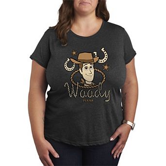 Women's Plus Disney / Pixar's Toy Story 5 Woody Cowboy Western Icon Graphic Tee