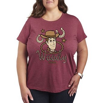 Women's Plus Disney / Pixar's Toy Story 5 Woody Cowboy Western Icon Graphic Tee