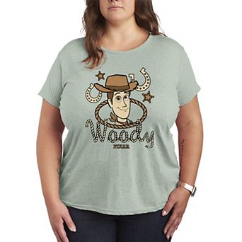 Women's Plus Disney / Pixar's Toy Story 5 Woody Cowboy Western Icon Graphic Tee