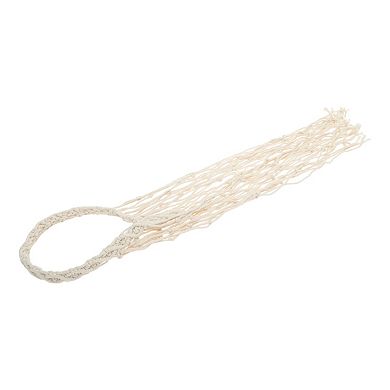 Hand-woven Long Tassel Headbands for Women 1 Pc 27.56" Beige