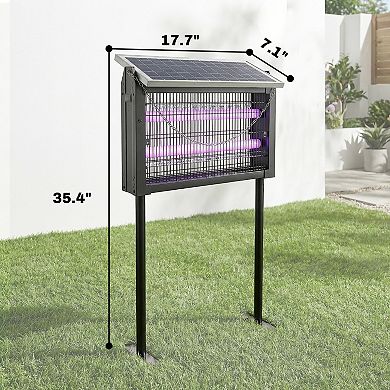 Outsunny Solar Zapper Outdoor Zapper with 14ft Cord