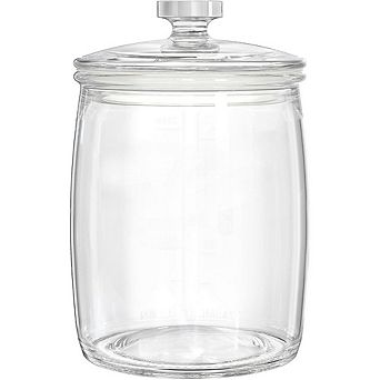 Great Ambitions 1 Gallon Glass Cookie Jar, Airtight Storage for Food & Pantry Items
