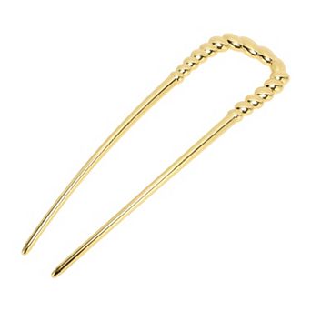 U-shaped 5.12"x1.5" Twisted Hair Pin for Women 1 pc