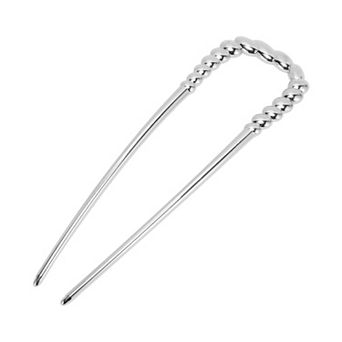 U-shaped 5.12"x1.5" Twisted Hair Pin for Women 1 pc