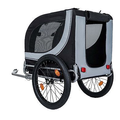 100LB Capacity All-Terrain Dog Bike Trailer