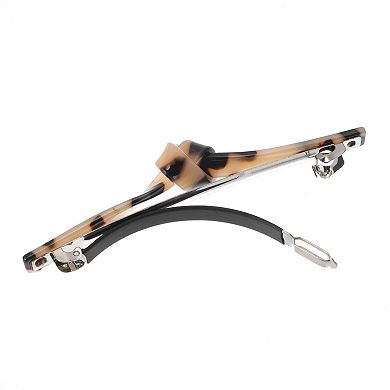 Fashion Elegant Hair Clip 1 Pc Beige Black