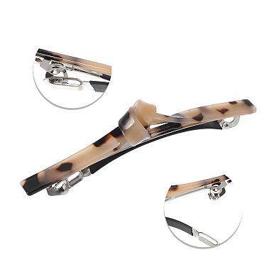 Fashion Elegant Hair Clip 1 Pc Beige Black