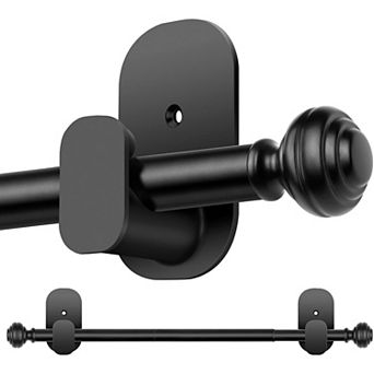 Curtain Rods No Drilling for Windows 32 to 86 in 5/8 Inch Adjustable Renter Friendly Curain