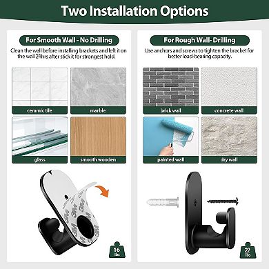 Curtain Rods No Drilling for Windows 32 to 86 Inches, 5/8 Inch Adjustable Renter Friendly Curain
