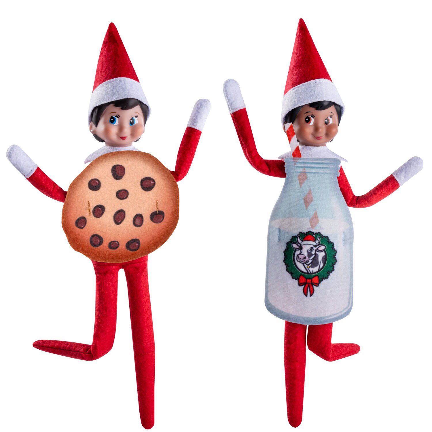 Детские куклы The Elf on the Shelf Claus Couture Bestie Bundle Costume Set - Milk & Cookies — фото 3