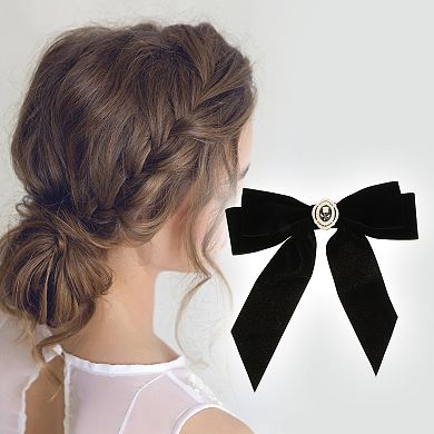 Floral Bows Hair Clips Hairdo Clips 1 Pc