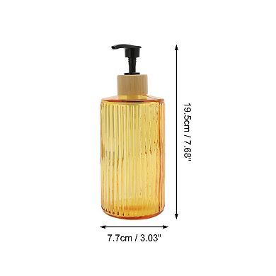 Durable Round Bottom Vertical Stripes Soap Dispenser 16.91oz 1 Pc